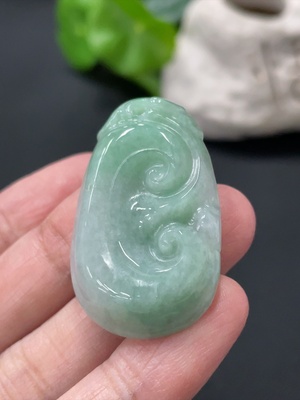 F34077564 Jadeite Ruyi Pendant, Total Weight Approx. 11.17g