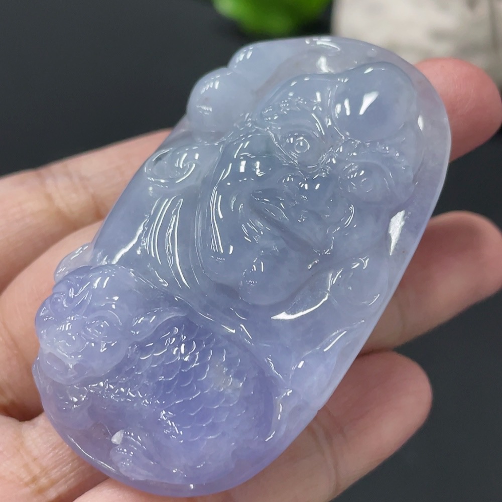 F34979133 Jadeite Pendant Bodhidharma Total Weight Approx. 39.49g