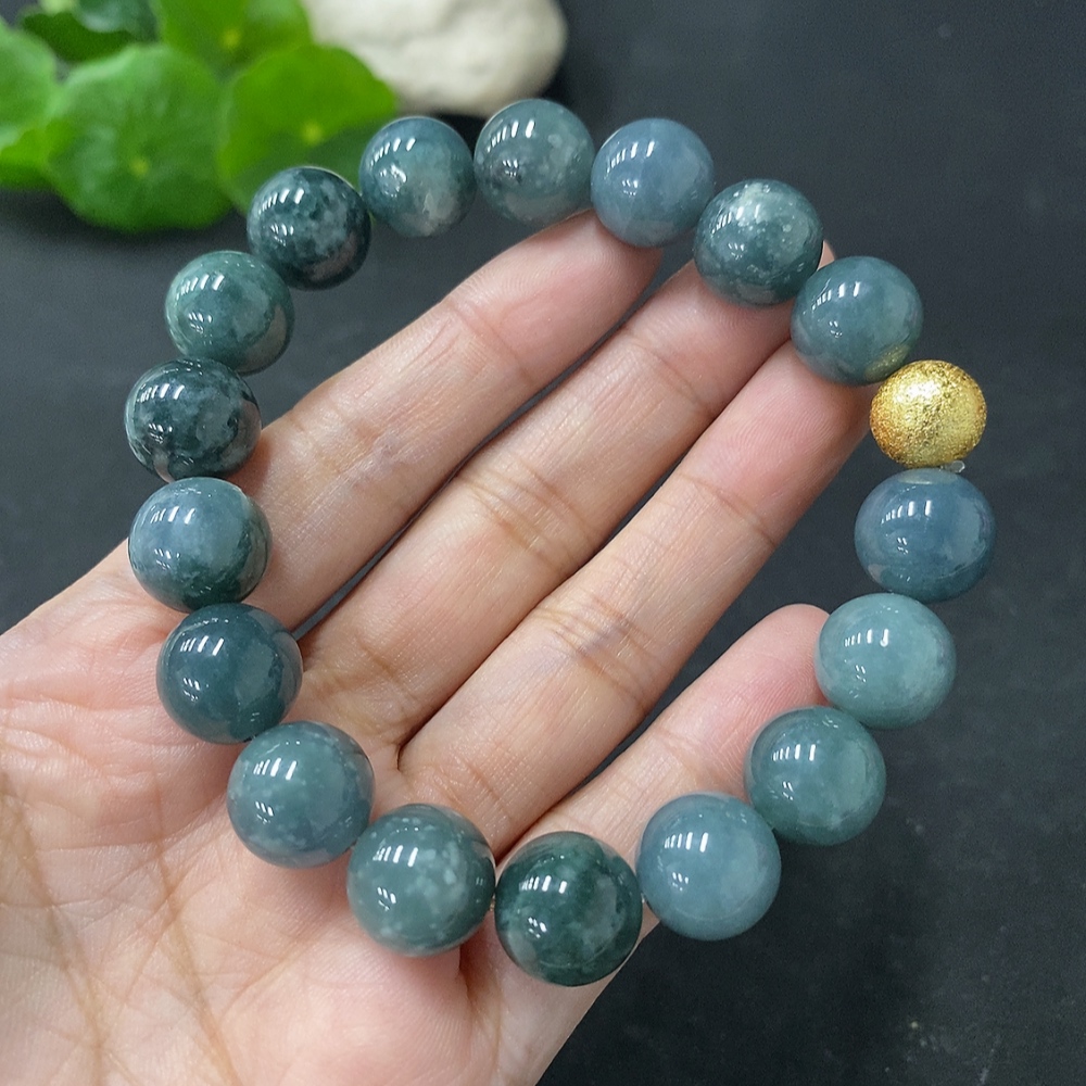 F32733283 Jadeite Bracelet Approx.11.8mm Total Weight Approx.50.26g Non-Gold