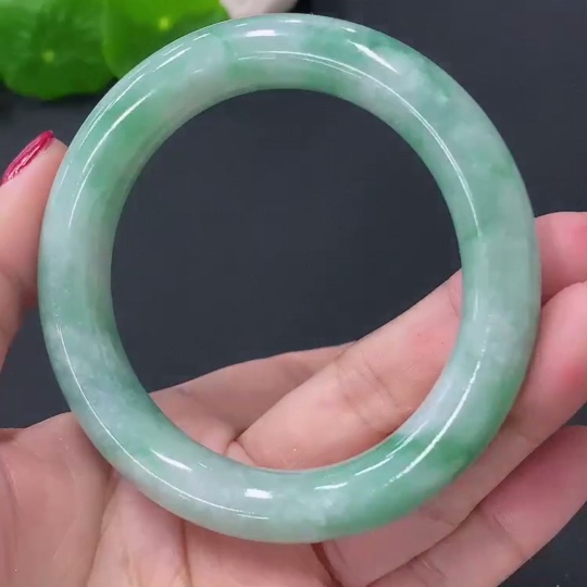 F26942538 Jadeite Round Bangle Size 53mm Total Weight Approx. 59.25g