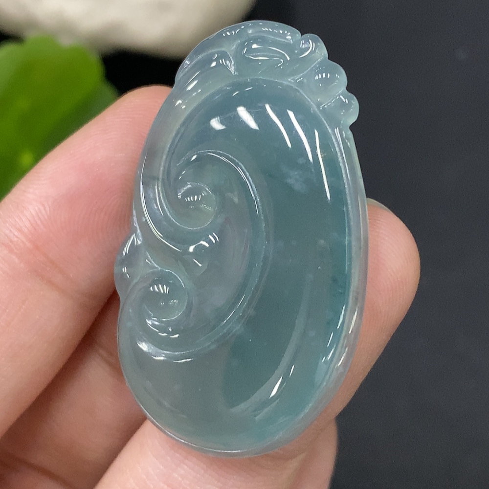 F28249373 Jadeite Pendant Total Weight Approx.8.54g Ruyi