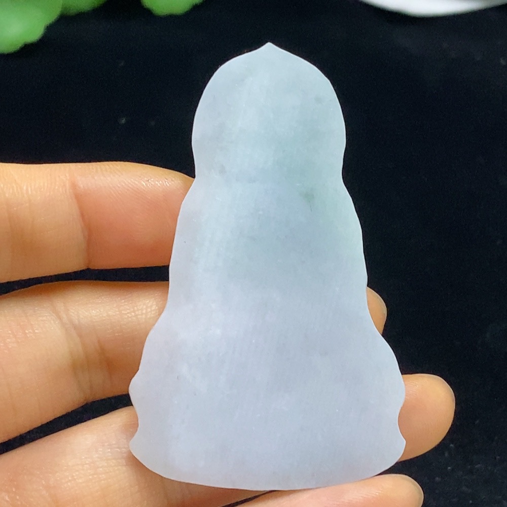 F35136764 Jadeite Rough Amitabha Buddha Pendant Total Weight Approx. 22.89g