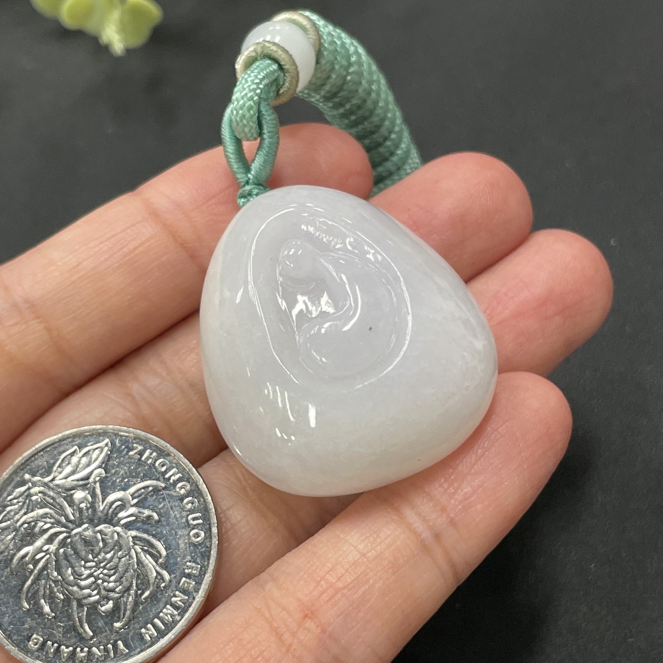 F10135896 Jadeite Enlightenment Pendant