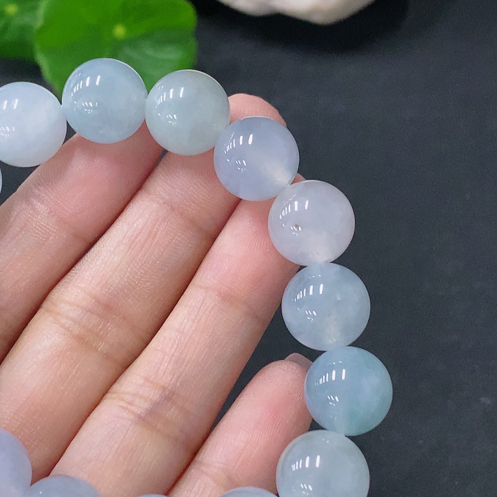 F29350169 Jadeite Bead Bracelet Approx.12mm Total Weight Approx.45.38g
