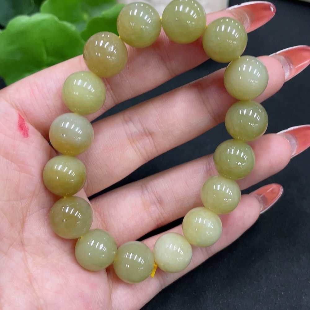 H34026029 Hetian Jade Bracelet, Approx. 11.7mm, Total Weight Approx. 41.3g