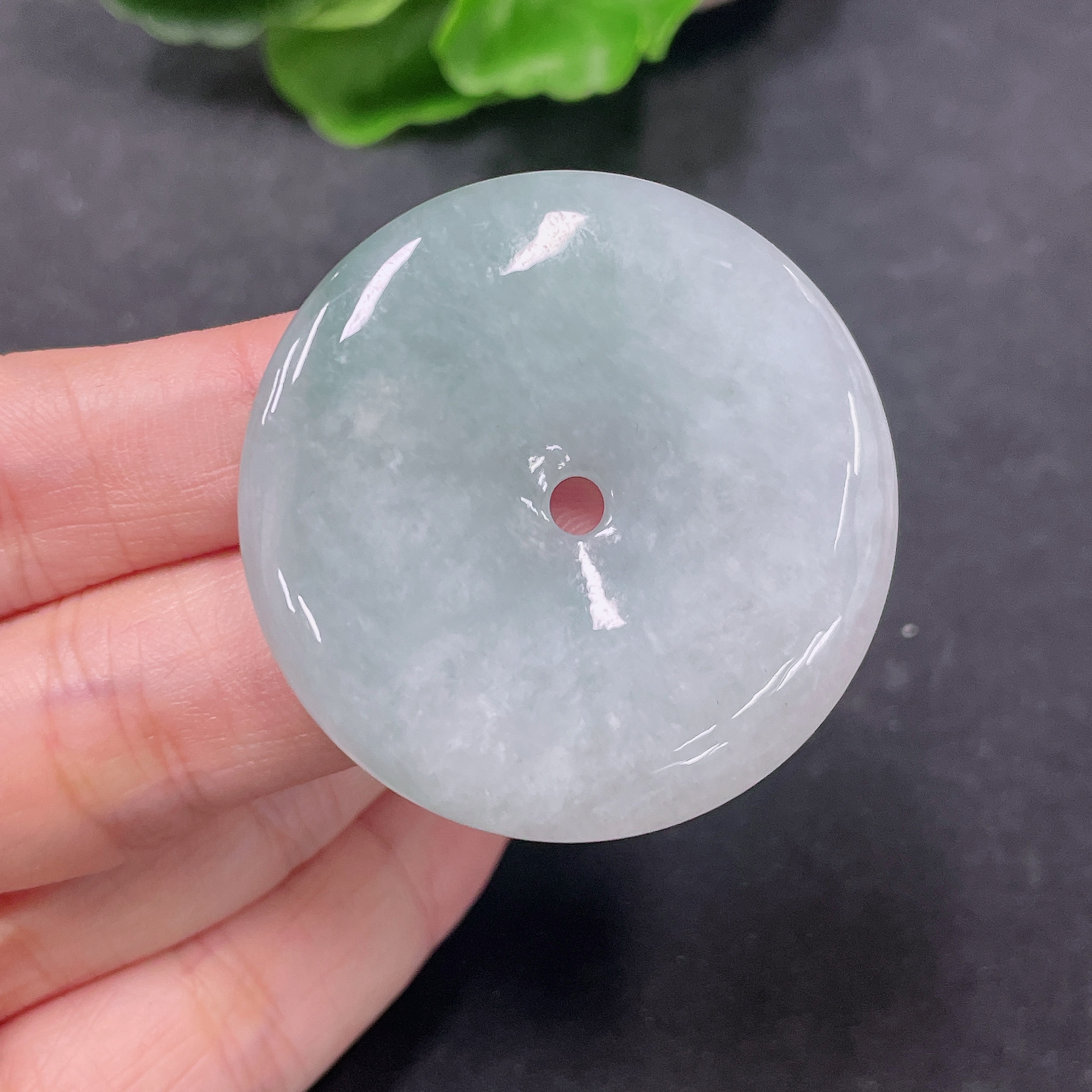 F32747417 JadeitePendant Peace Buckle Total Weight Approx. 23.7g