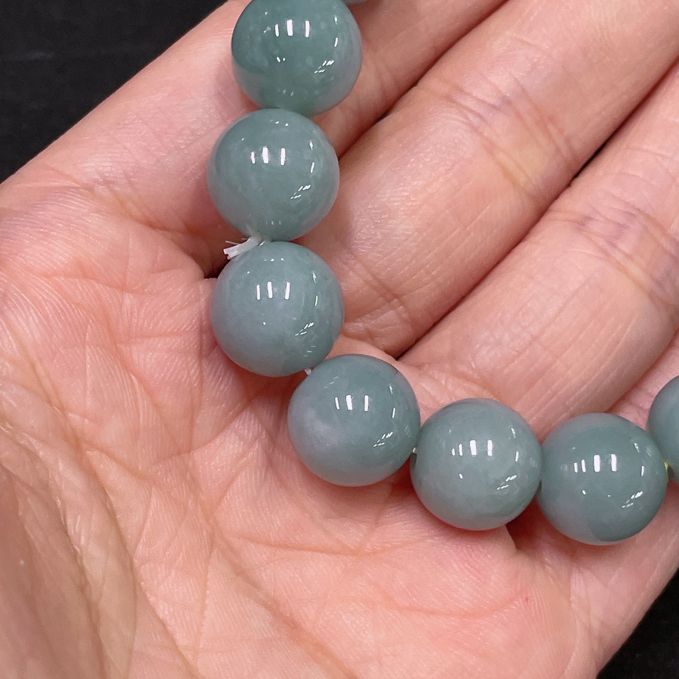 F34046544 Jadeite bracelet, approx. 11.8mm, total weight approx. 48.09g