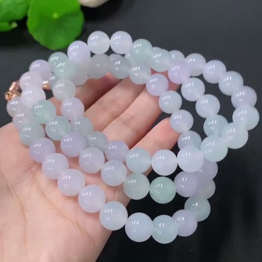 F28307875 Jadeite Bead Necklace Approx. 10mm Total Weight Approx. 117.8g Non-Gold