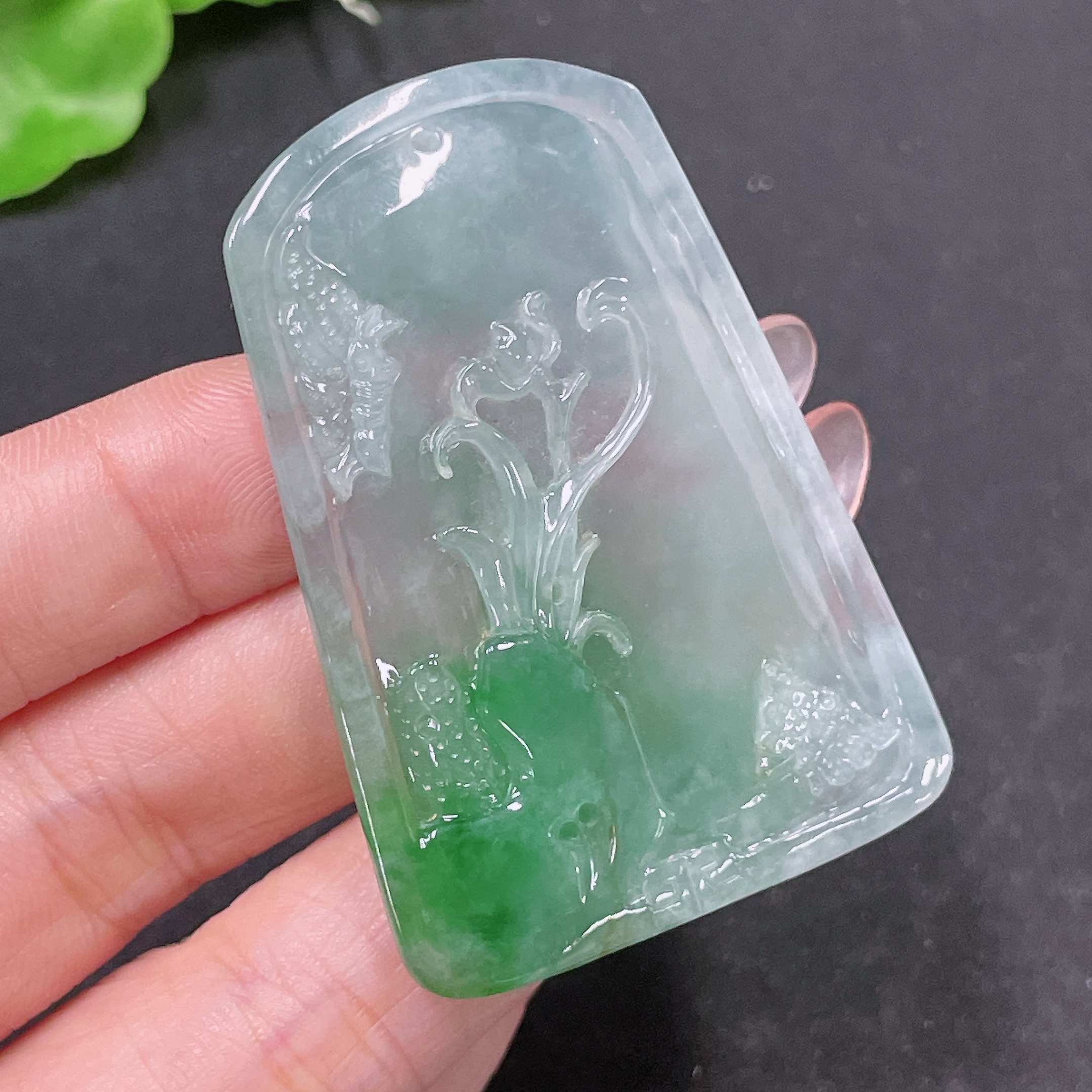 F34046014 Jadeite Pendant Landscape Total Weight Approx. 23.08g