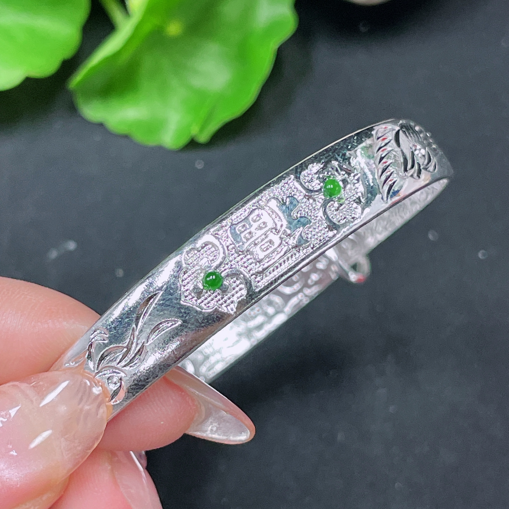 F34983433 Jadeite Inlaid Piece Non-Gold