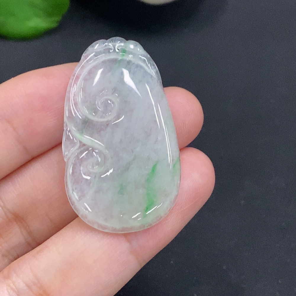 F33857892 Jadeite Ruyi Pendant, Total Weight Approx. 5.7g