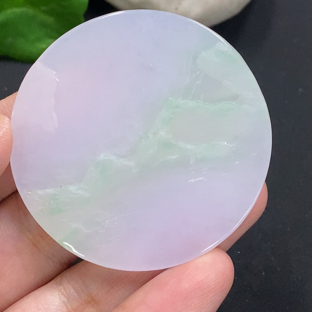 F33857021 Jadeite Landscape Pendant, Total Weight Approximately 27.7g