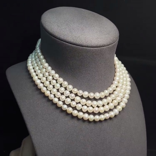 C34993163 Pearl Necklace Non-Gold Total Weight Approx. 111.74g Size About 6.8mm
