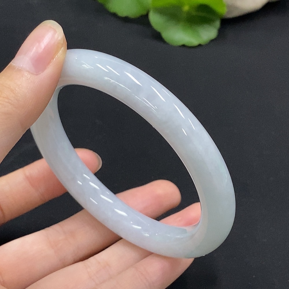F33926851 Jadeite Round Bangle Size 57.3 Total Weight Approx. 54.39g