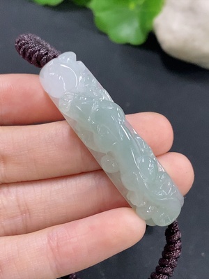 F46549073 翡翠手牌  货品总重约17g