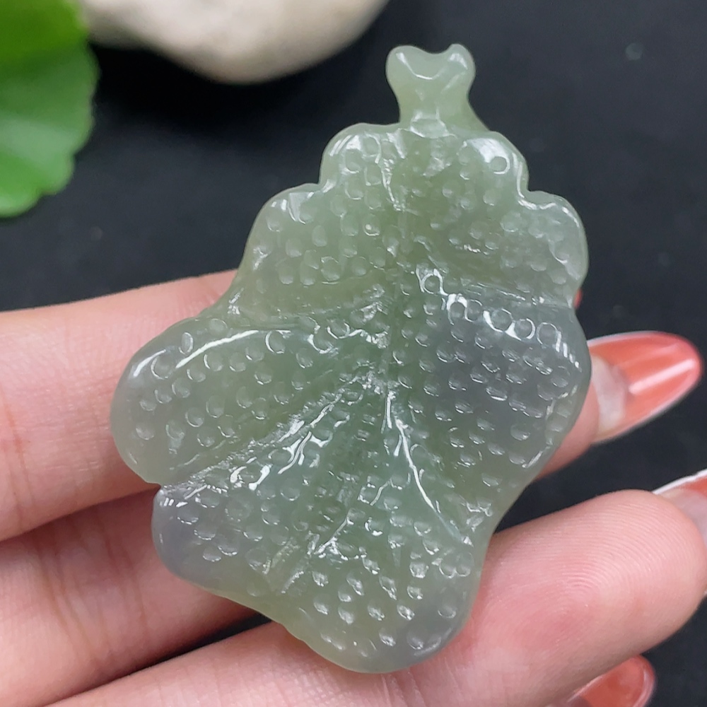 H34053203 Hetian Jade Pendant, Peaceful Life and Happy Work, Total Weight: about 25.2g