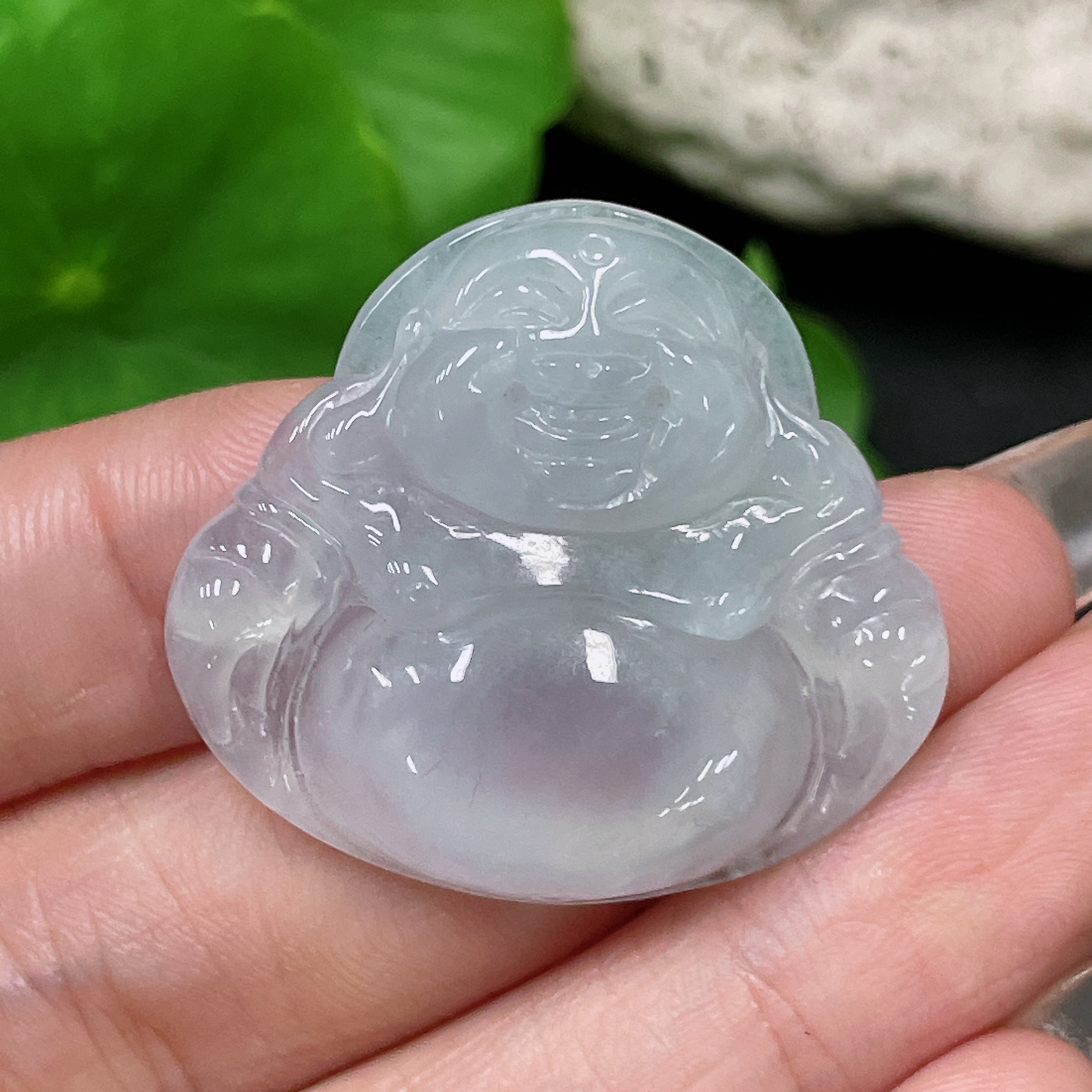 F34984527 Jadeite Pendant Buddha Total Weight Approx. 8.7g
