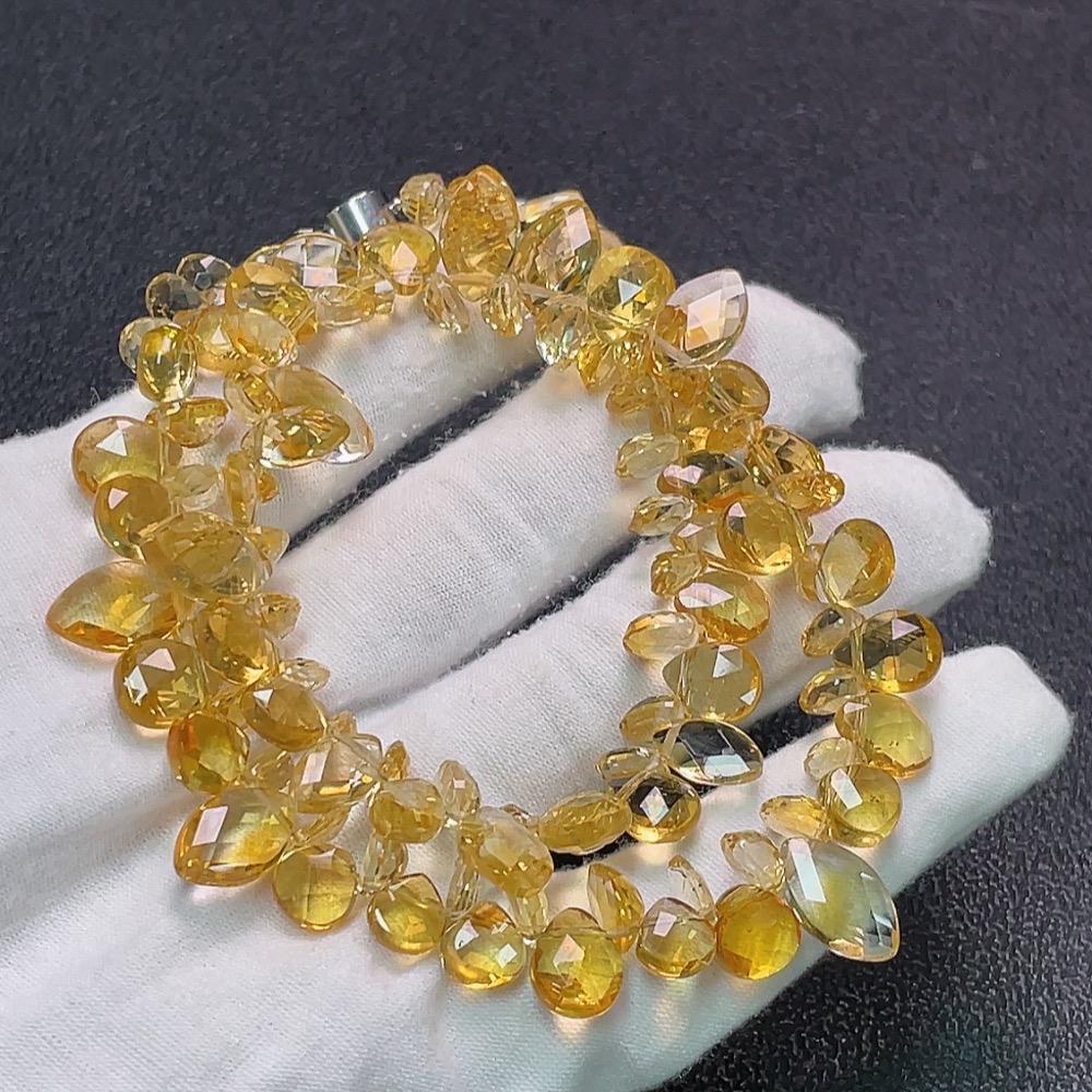 C34989460 Crystal Bead Chain Non-Gold Total Weight Approx. 39.99g Card 2.8mm