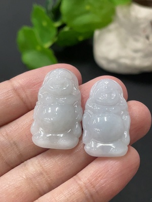 F35108567 Jadeite Standing Buddha Pendant Sell as a Lot