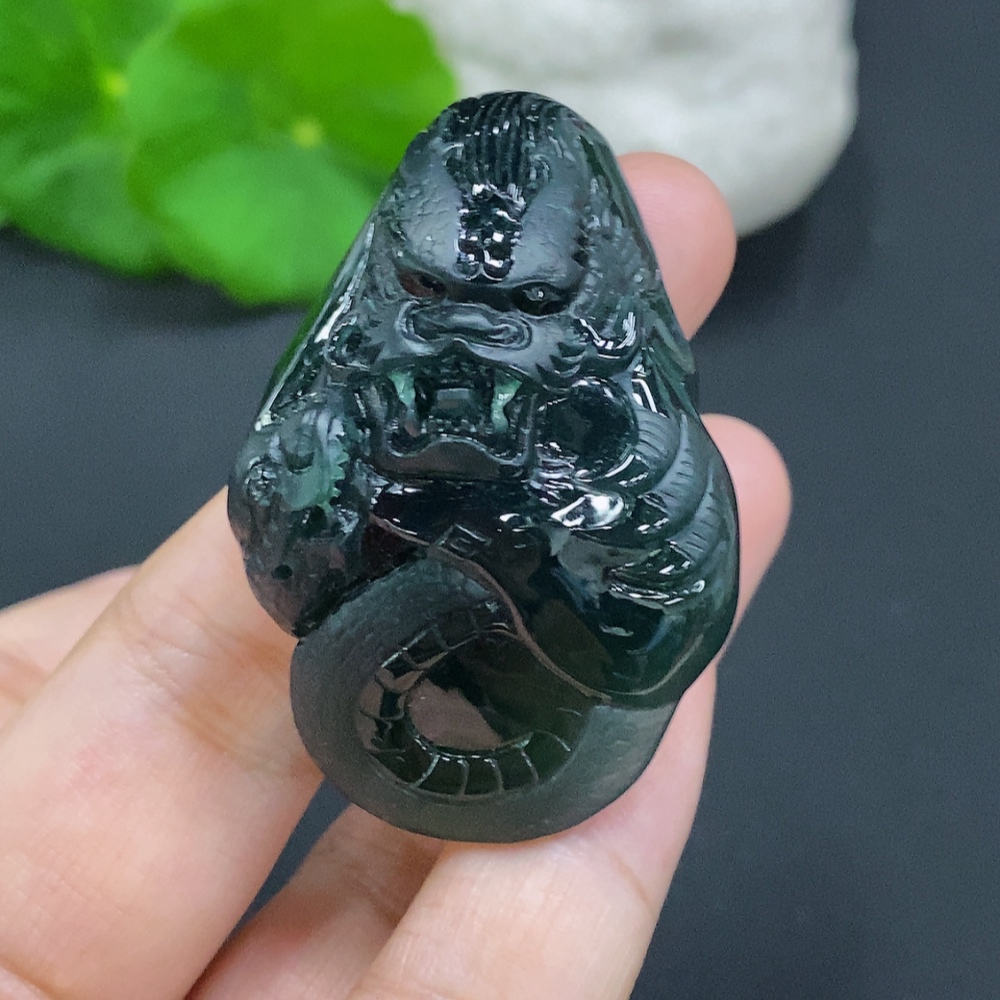 F28192182 JadeiteDragon Pendant Total Weight About 27g