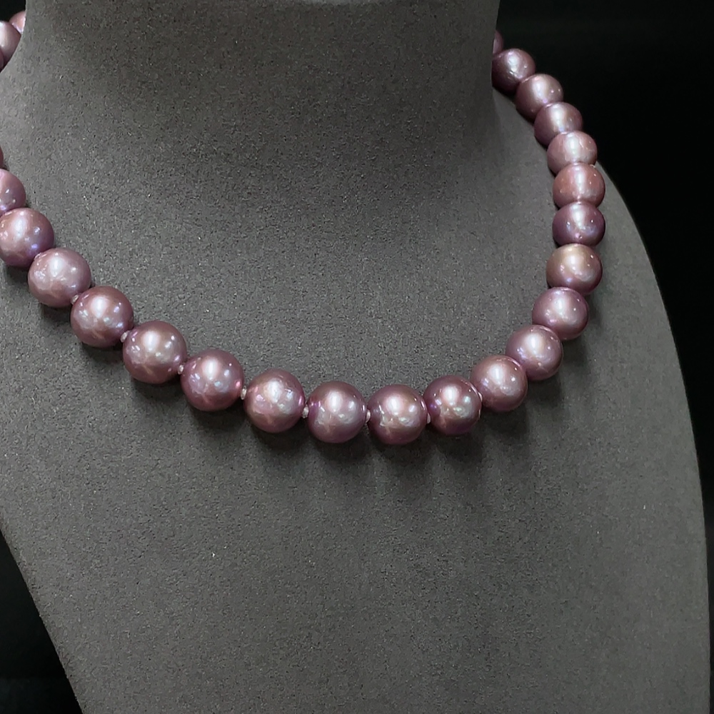 C34007677 Pearl Necklace Non-Gold Total Weight Approx. 76.71g Size 11-11.9mm