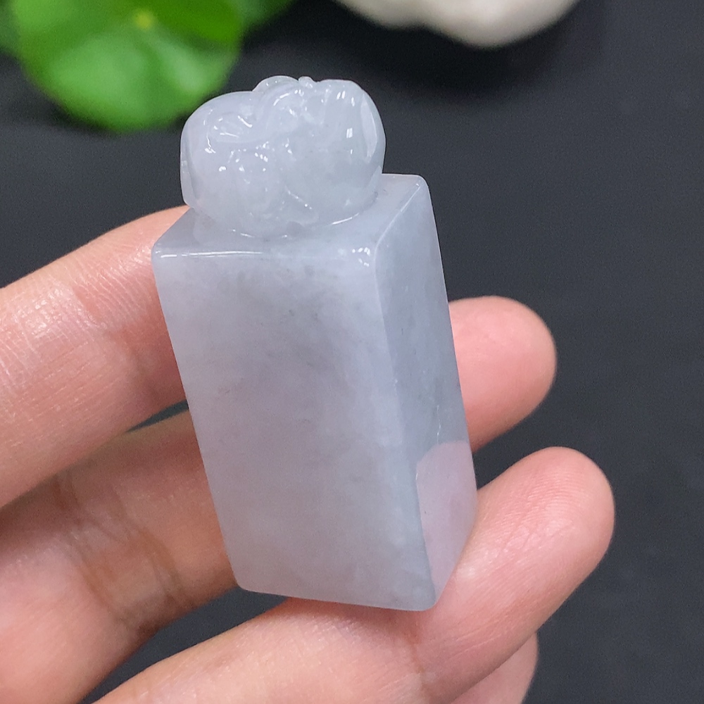 F27086557 Jadeite Seal Total Weight about 31.5g