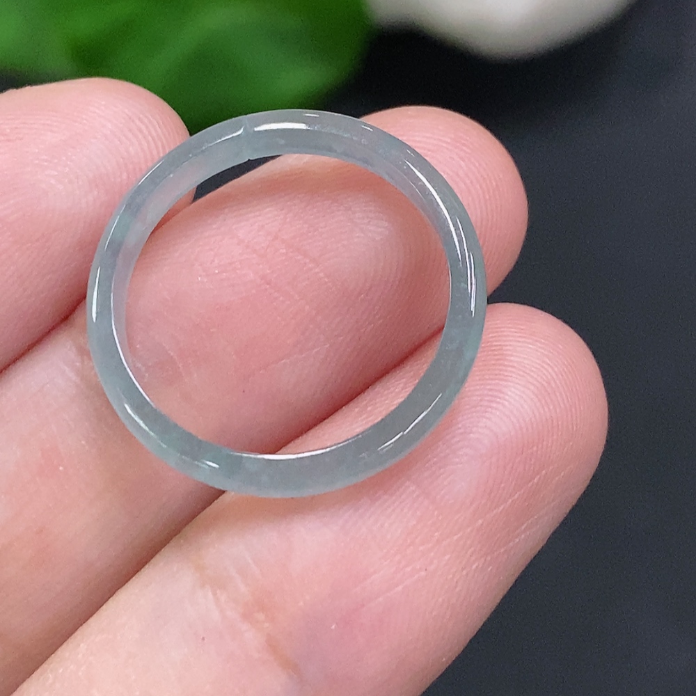 F33934232 Jadeite Ring Size 14 Total Weight Approx. 0.8g (with Break)