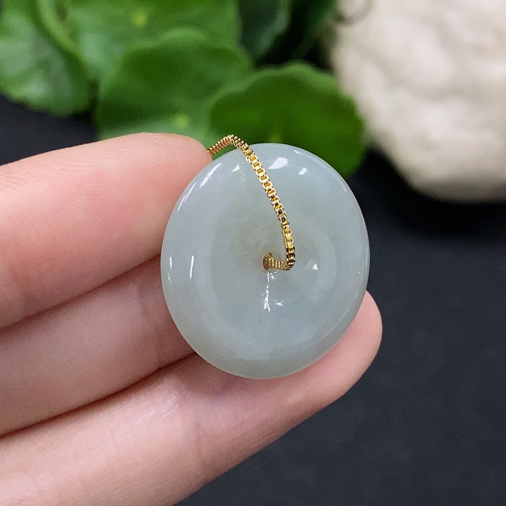 F35165698 Jadeite Peace Knot Pendant Total weight about 8g (non-gold inlaid)