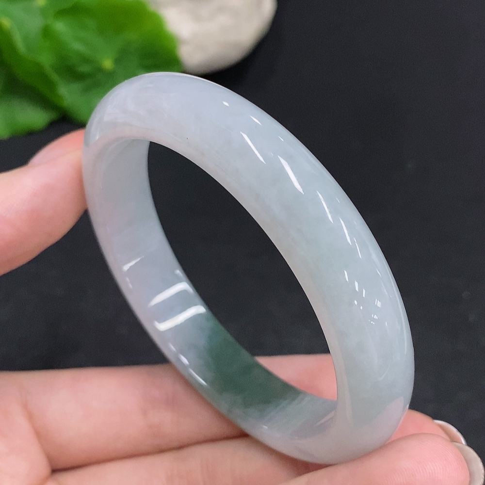F34002866 Jadeite Round Bangle Size 54.8 Total Weight Approx. 48.1g