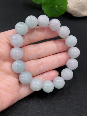 F31675391 JadeiteBead Bracelet, Approx. 12mm, Total Weight About 51.5g
