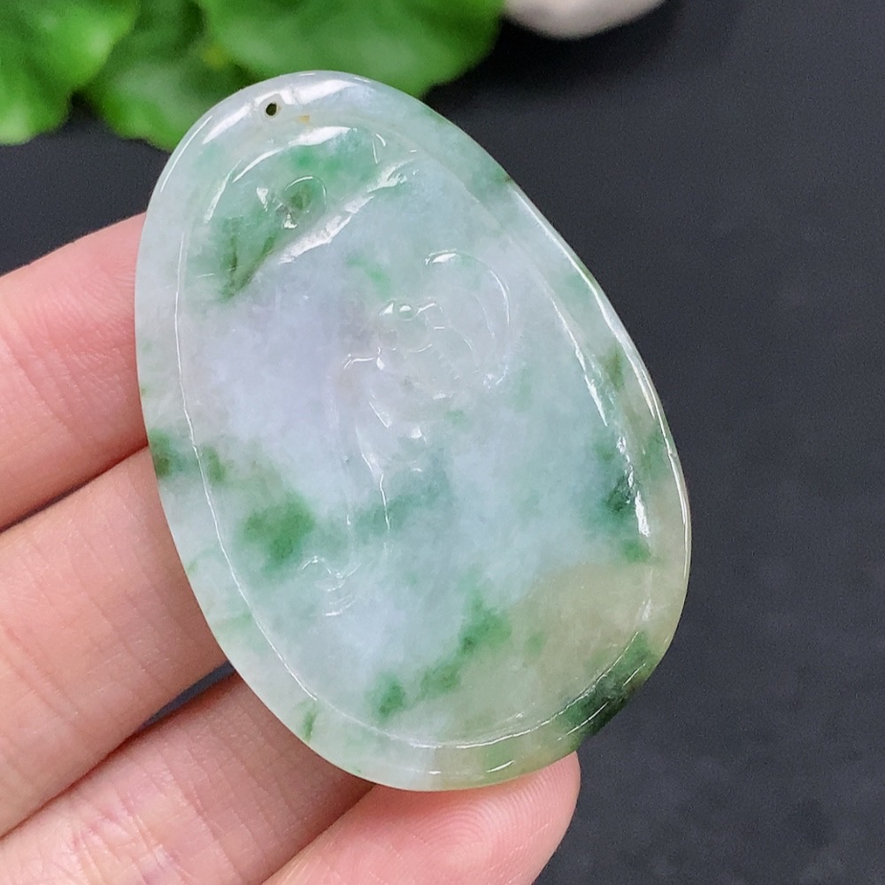 F30490411 JadeiteRuyi Pendant, Total Weight Approx. 15.7g