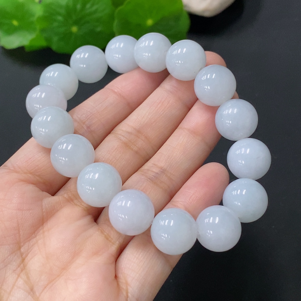 F24701492 JadeiteBracelet, Approx. 12.5mm Beads, Total Weight Approx. 53.4g