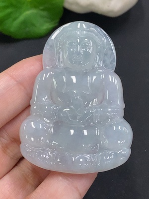 F33856721 Jadeite Guanyin Pendant Total Weight Approx. 20.6g