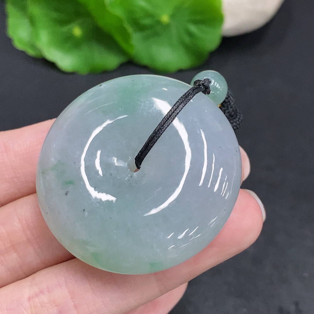 F34003425 Jadeite Safety Buckle, total weight with rope approx. 46.5g