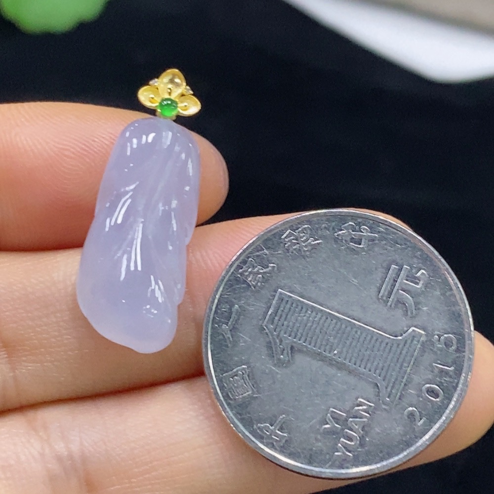 F32732192 Jadeite Pendant 18K Total Weight Approx. 2.64g