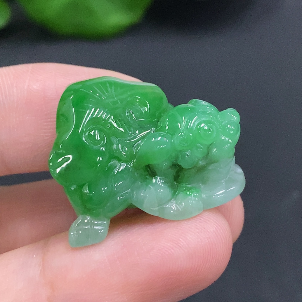 F33906168 Jadeite Pixiu Pendant Total Weight Approx. 9.5g