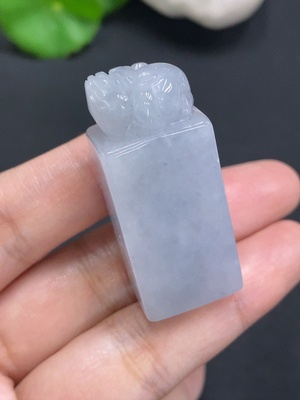 F27086557 Jadeite Seal Total Weight about 31.5g