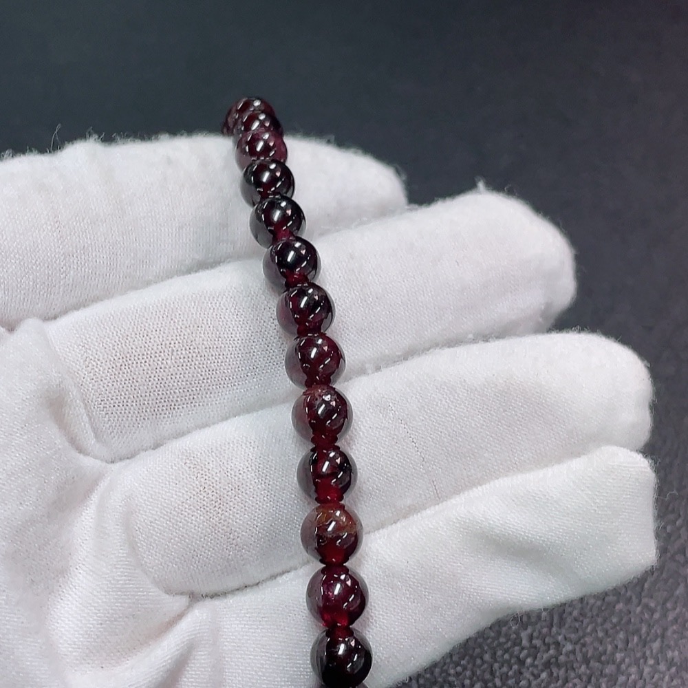 C32743662 Garnet Bracelet Total Weight Approx.21.34g Size About 6.8mm