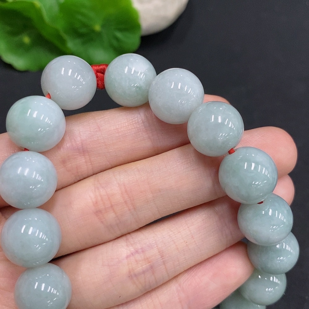 F33940586 Jadeite Bracelet Total Weight Approx.81.4g Size 13.5mm