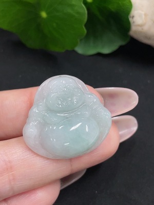 F34068815 Jadeite Buddha Pendant, Total Weight Approx. 5.8g