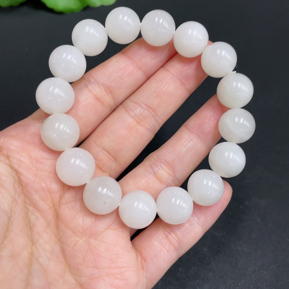 H34072636 Hetian Jade Bracelet, Approx. 11.7mm, Total Weight Approx. 41g