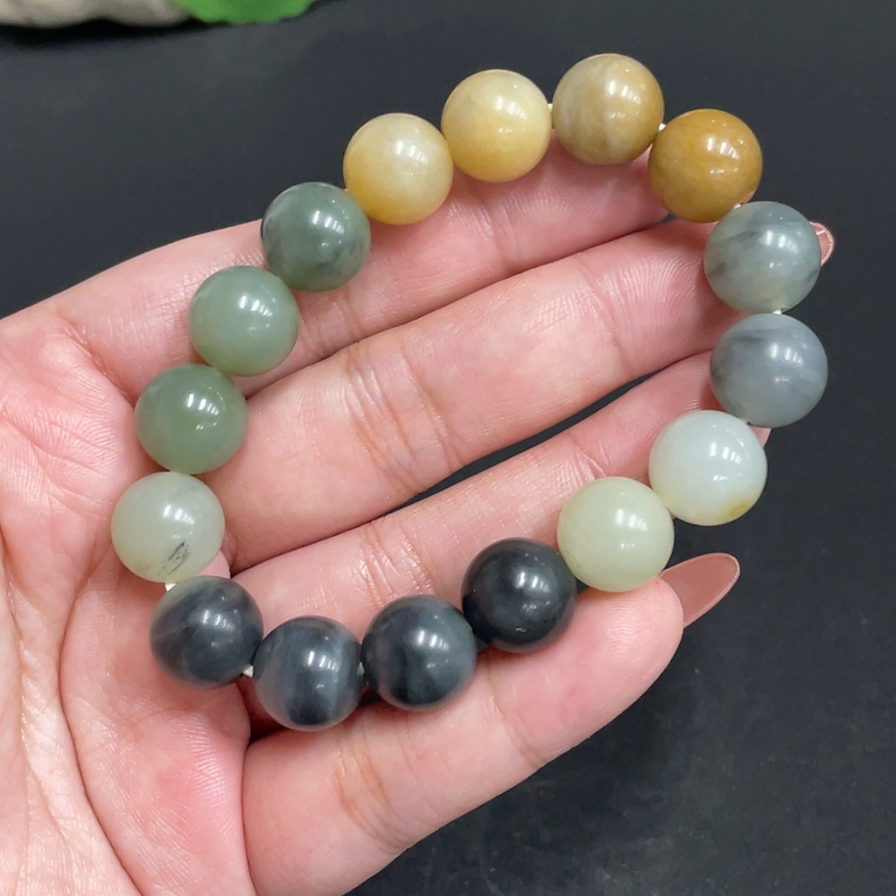 H34973165 Hetian Jade Bracelet, Approx. 11.9 mm, Total Weight Approx. 43.4g