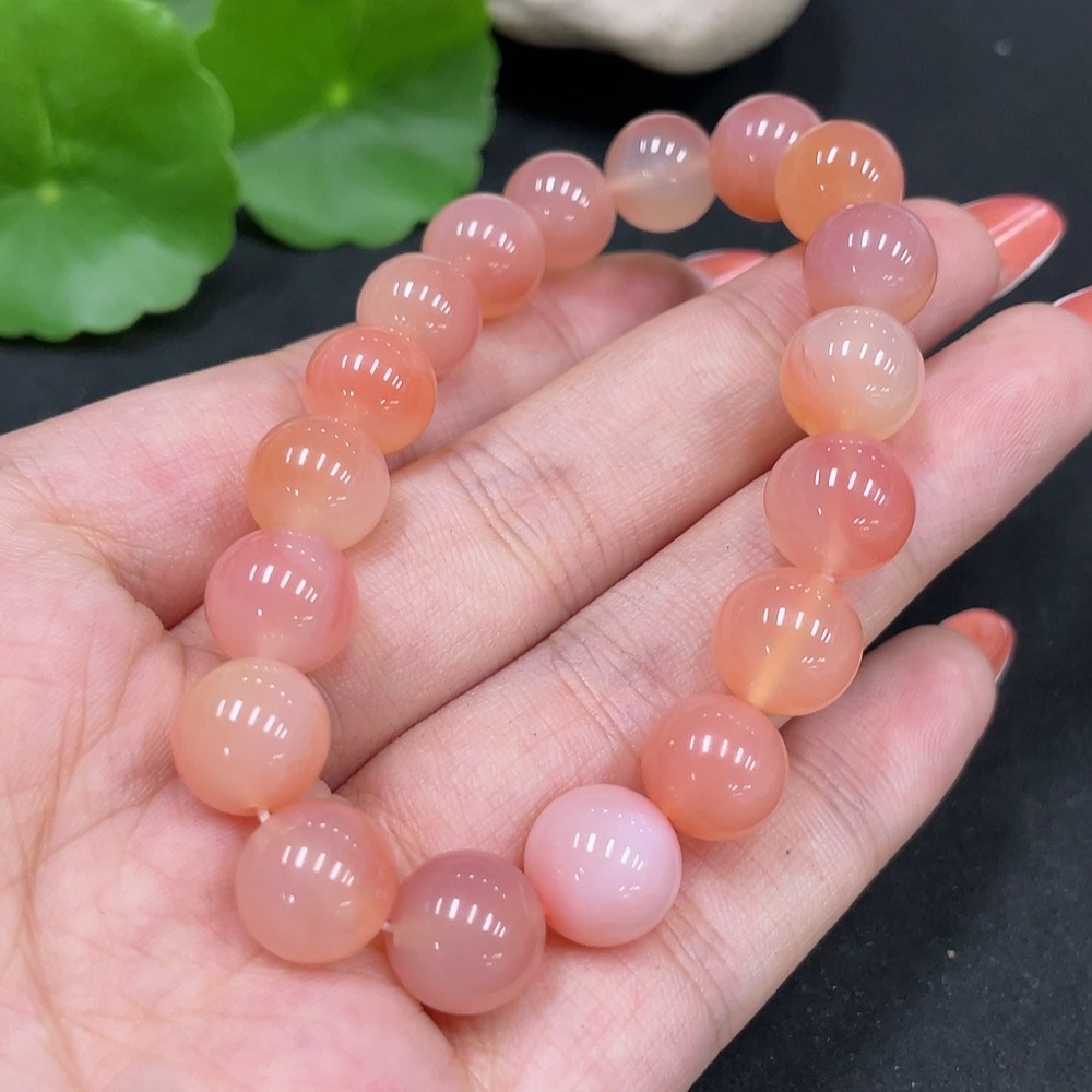 H34026649 Yanyuan Agate Bracelet approx.9.7mm total weight approx.26.1g