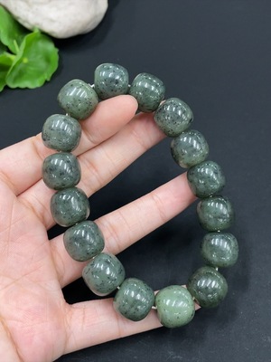 H29353717 Hetian Jade Bracelet, Approx. 14mm, Total Weight Approx. 75.9g