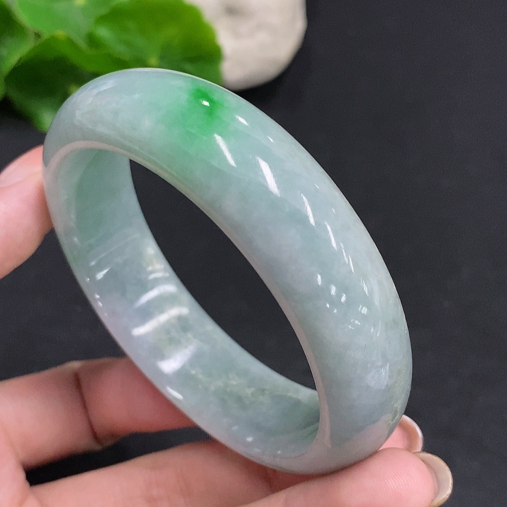 F34035471 Jadeite Round Bracelet Total Weight Approx. 73.2g Size 57.5