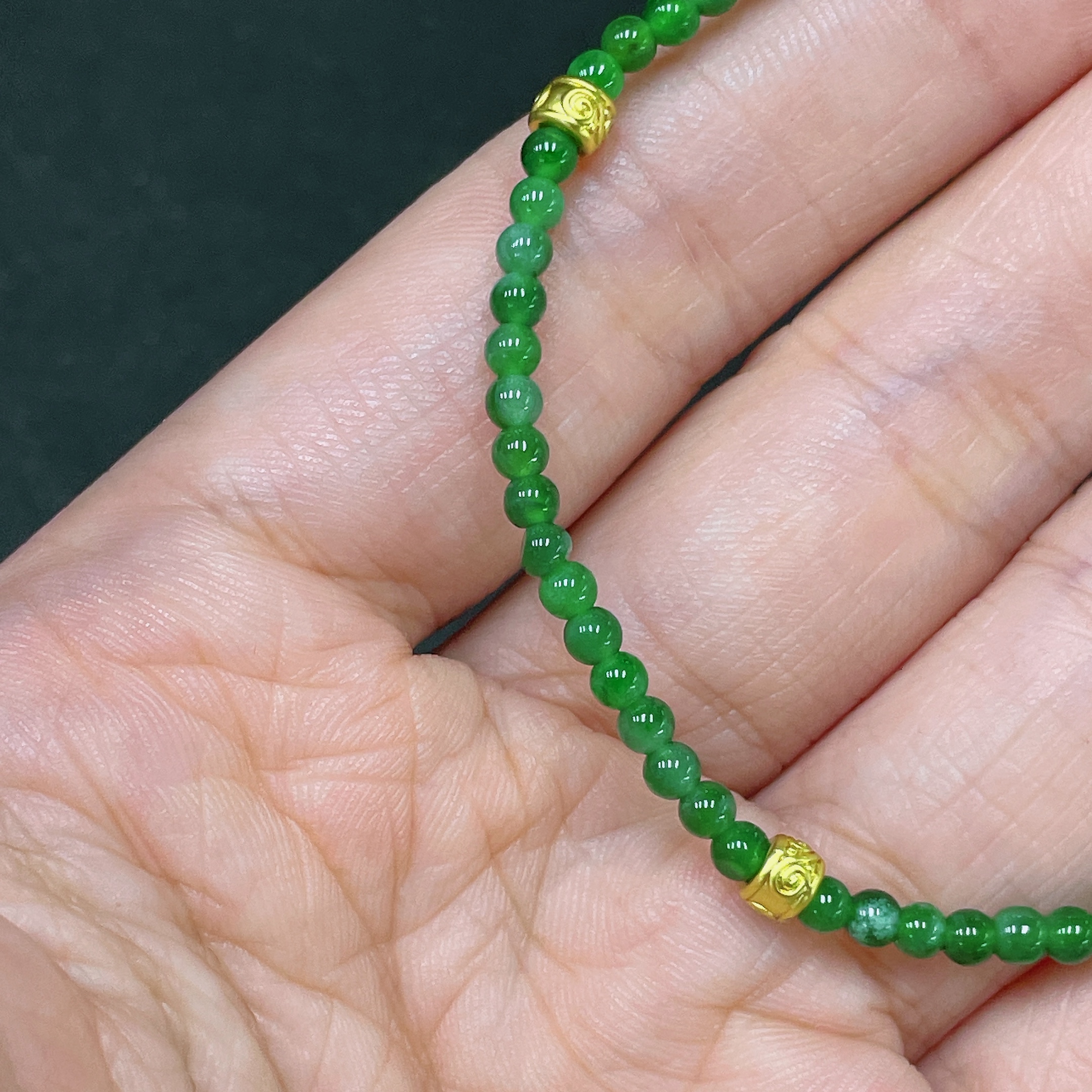 F35105609 Jadeite Bracelet Non-Gold Total Weight About 3.36g Size About 3mm