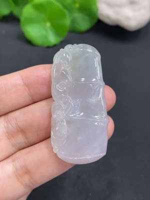 F30570002 Jadeite Bamboo Pendant Total Weight Approx. 15g