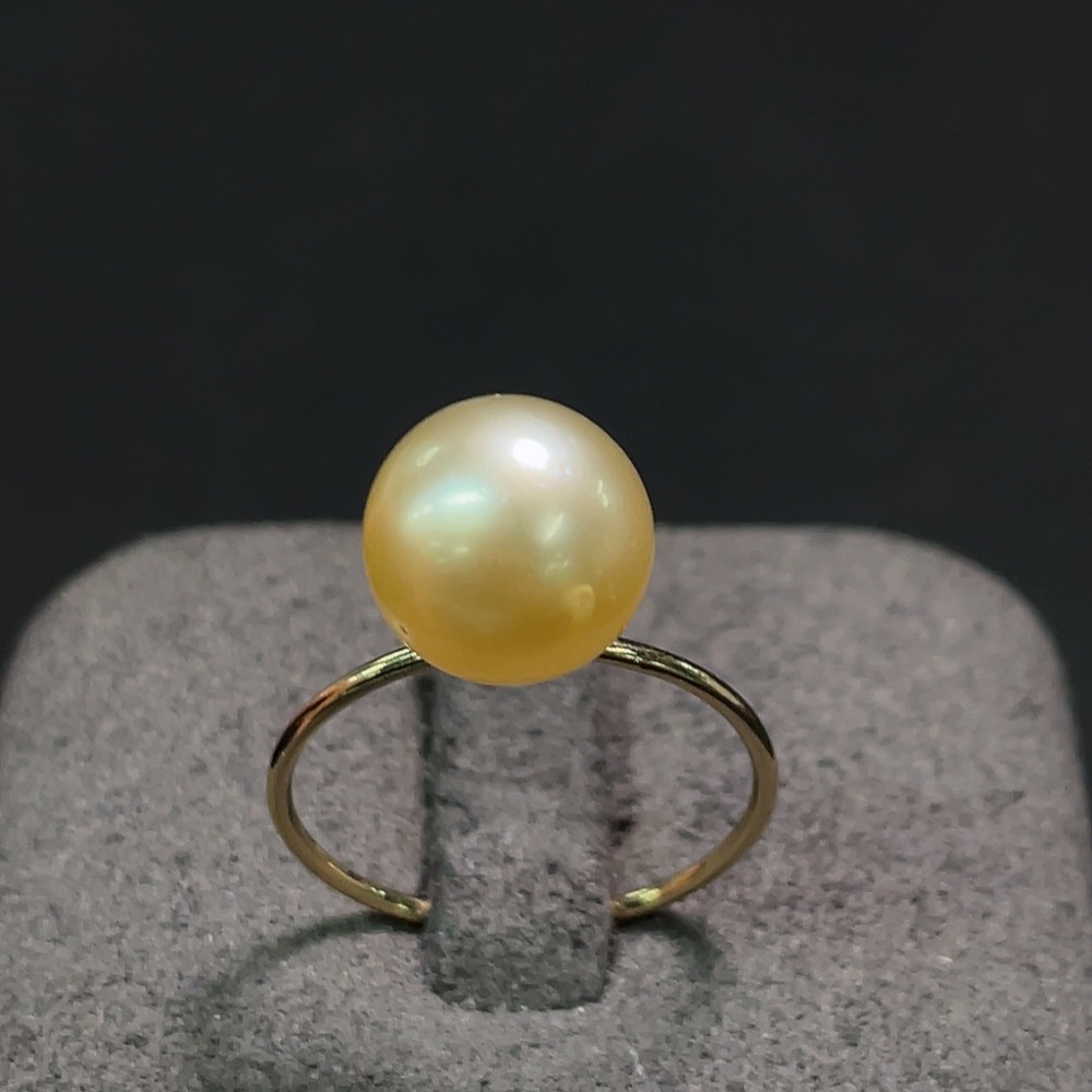 C29343474 Seawater Pearl Ring Total Weight Approx.1.84g Size 9.9mm Gold Content 46%