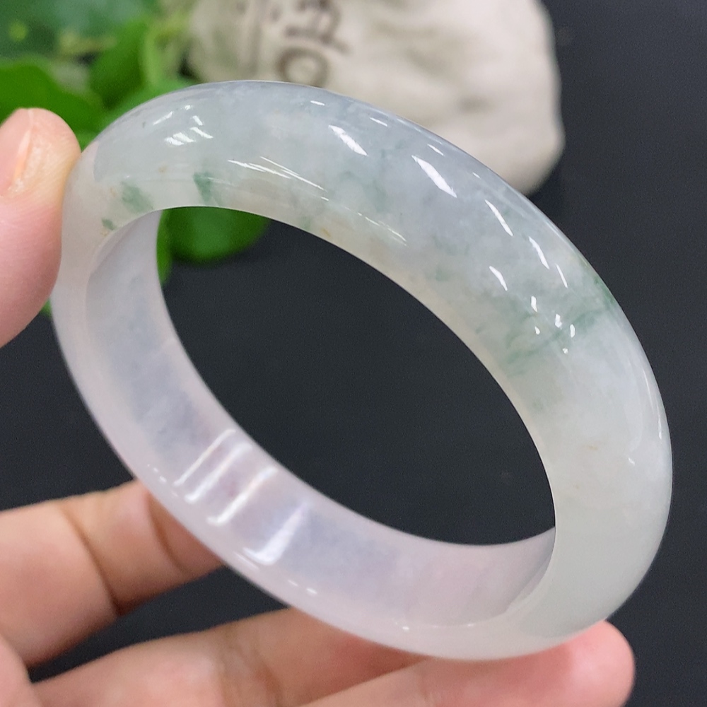 F31647777 Jadeite Round Bracelet Size 55.7 Total Weight Approx. 63.7g
