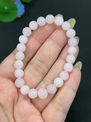 H42984922 和田玉手串 卡7.6mm左右 货品总重约17.1g 含其他矿物成分